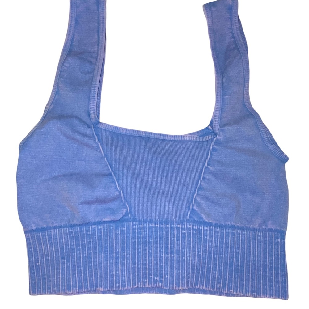🚩SOLD🚩Free People Good Karma Square Neck Top - XS/S -Light Blue- $48 retail - Picture 4 of 8